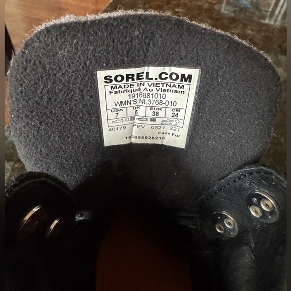 SOREL Kinetic Conquest Sneaker size 7 Black - Picture 6 of 16
